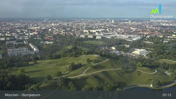 Archiv Foto Webcam München: Blick über den Olympiapark