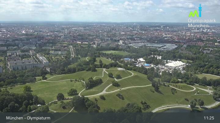 Archived image Webcam View over the Olympic Park Munich