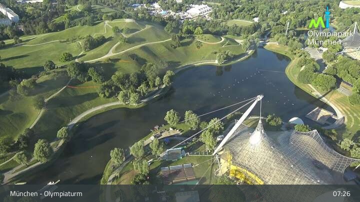 Archived image Webcam View over the Olympic Park Munich