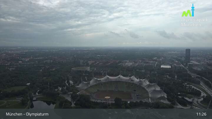 Archiv Foto Webcam München: Blick über den Olympiapark