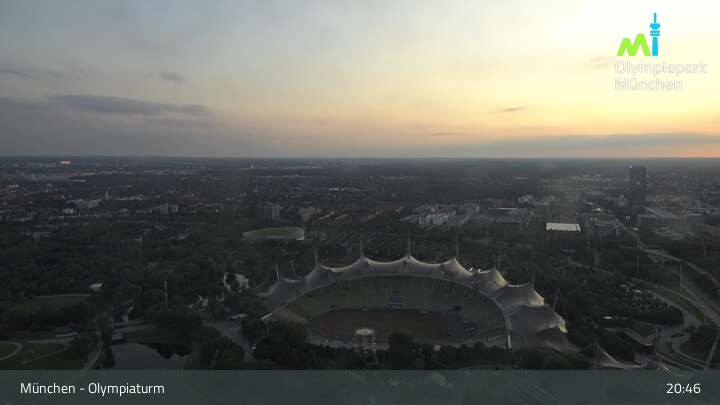 Archiv Foto Webcam München: Blick über den Olympiapark