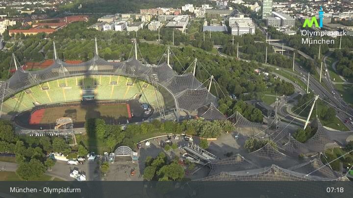 Archiv Foto Webcam München: Blick über den Olympiapark