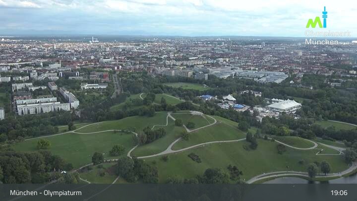 Archiv Foto Webcam München: Blick über den Olympiapark