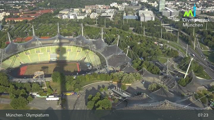 Archiv Foto Webcam München: Blick über den Olympiapark