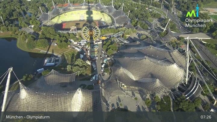 Archived image Webcam View over the Olympic Park Munich