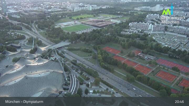 Archiv Foto Webcam München: Blick über den Olympiapark