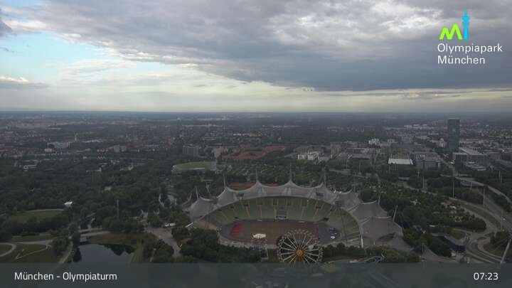 Archiv Foto Webcam München: Blick über den Olympiapark