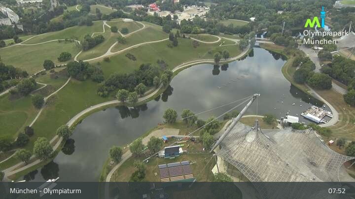 Archiv Foto Webcam München: Blick über den Olympiapark