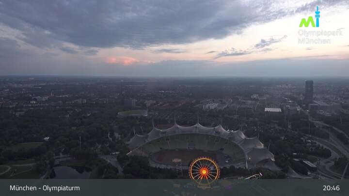 Archived image Webcam View over the Olympic Park Munich