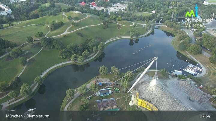 Archiv Foto Webcam München: Blick über den Olympiapark