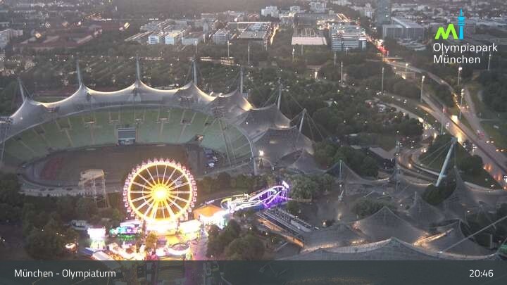 Archiv Foto Webcam München: Blick über den Olympiapark