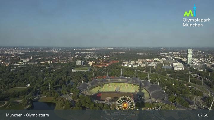 Archiv Foto Webcam München: Blick über den Olympiapark