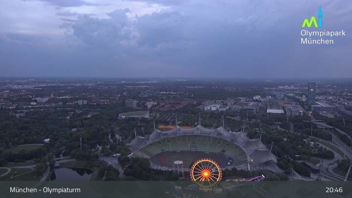Archiv Foto Webcam München: Blick über den Olympiapark
