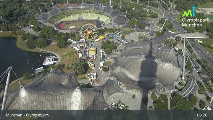 Archived image Webcam View over the Olympic Park Munich