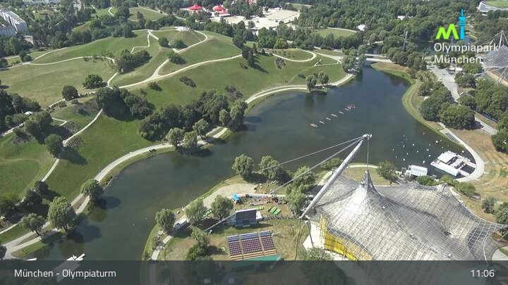 Archiv Foto Webcam München: Blick über den Olympiapark