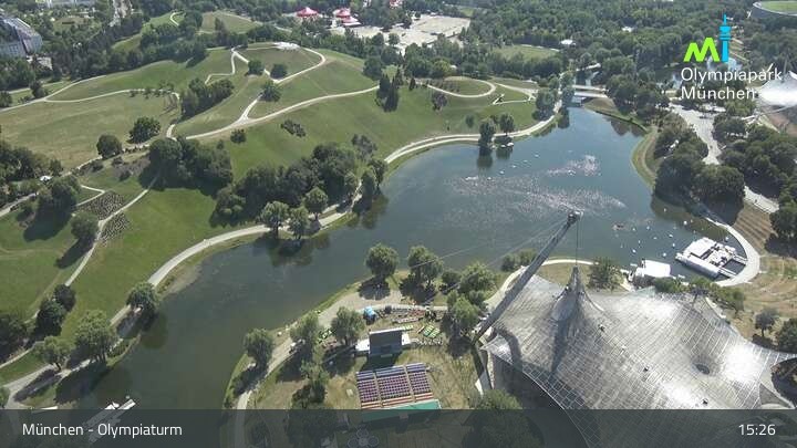 Archiv Foto Webcam München: Blick über den Olympiapark