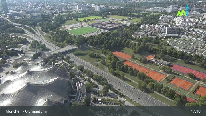 Archiv Foto Webcam München: Blick über den Olympiapark