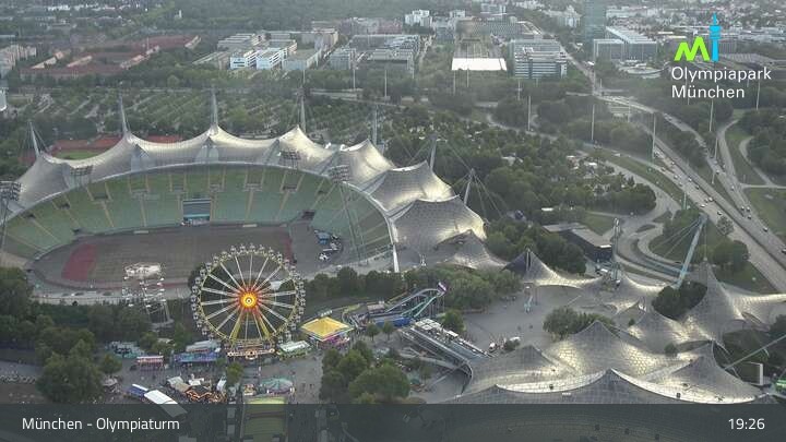 Archived image Webcam View over the Olympic Park Munich