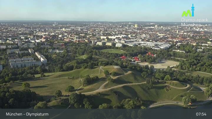 Archiv Foto Webcam München: Blick über den Olympiapark