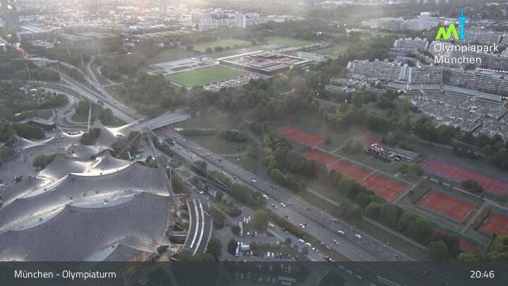 Archiv Foto Webcam München: Blick über den Olympiapark