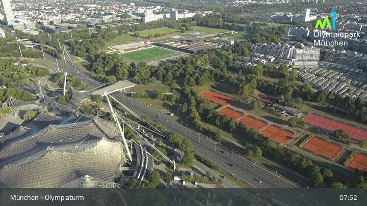 Archiv Foto Webcam München: Blick über den Olympiapark