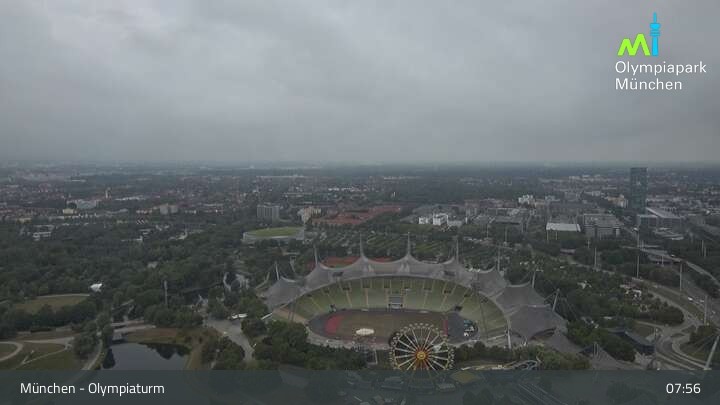 Archiv Foto Webcam München: Blick über den Olympiapark