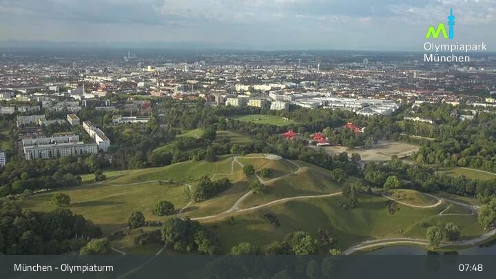Archiv Foto Webcam München: Blick über den Olympiapark