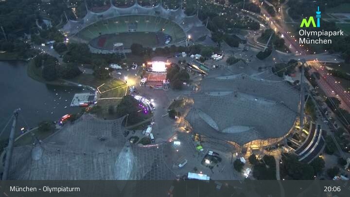 Archived image Webcam View over the Olympic Park Munich
