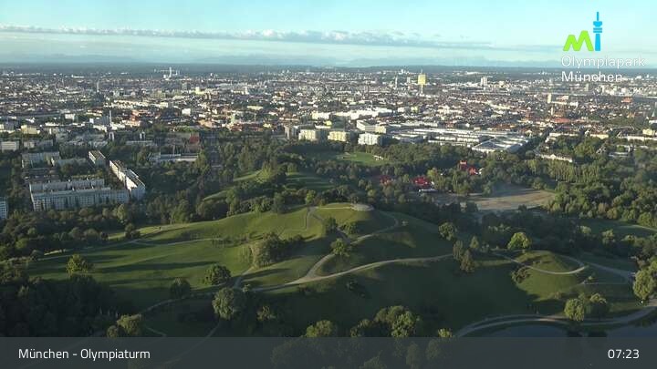 Archived image Webcam View over the Olympic Park Munich