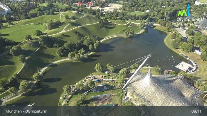 Archived image Webcam View over the Olympic Park Munich