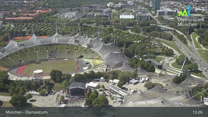 Archived image Webcam View over the Olympic Park Munich