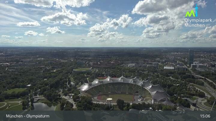 Archived image Webcam View over the Olympic Park Munich