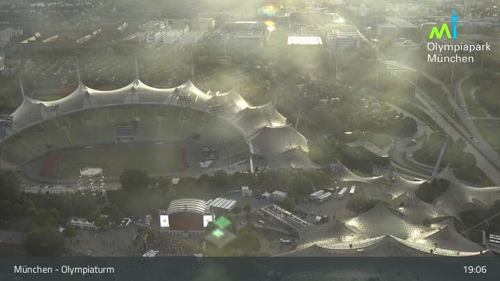 Archived image Webcam View over the Olympic Park Munich