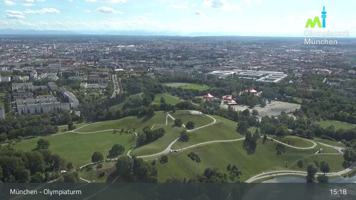 Archiv Foto Webcam München: Blick über den Olympiapark