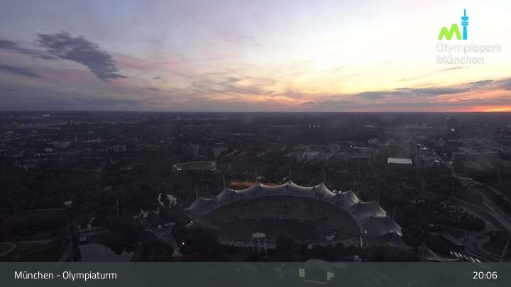 Archiv Foto Webcam München: Blick über den Olympiapark