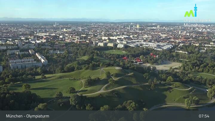 Archiv Foto Webcam München: Blick über den Olympiapark