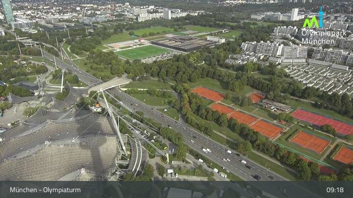 Archiv Foto Webcam München: Blick über den Olympiapark