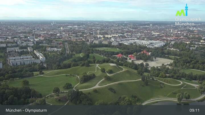 Archived image Webcam View over the Olympic Park Munich