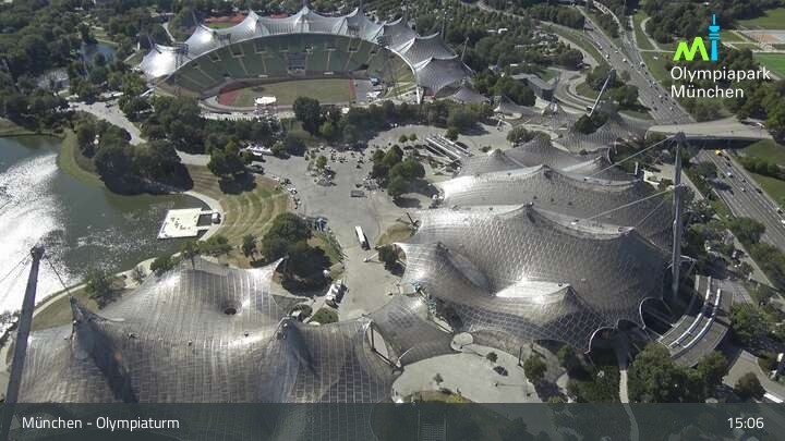 Archiv Foto Webcam München: Blick über den Olympiapark