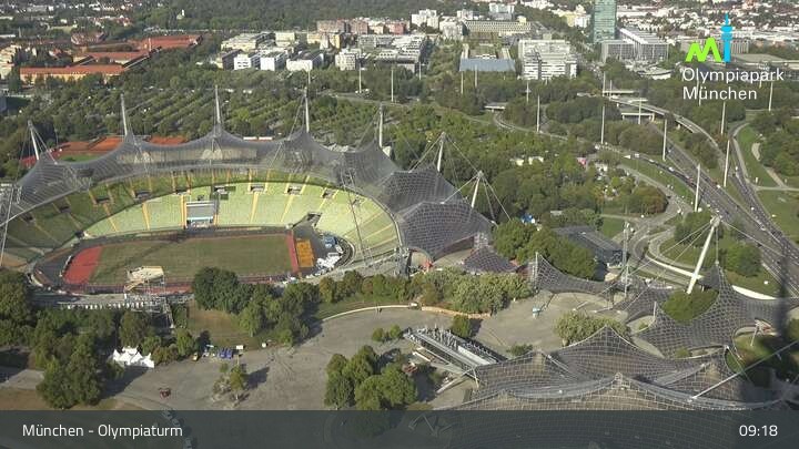 Archiv Foto Webcam München: Blick über den Olympiapark