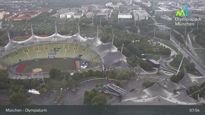 Archiv Foto Webcam München: Blick über den Olympiapark