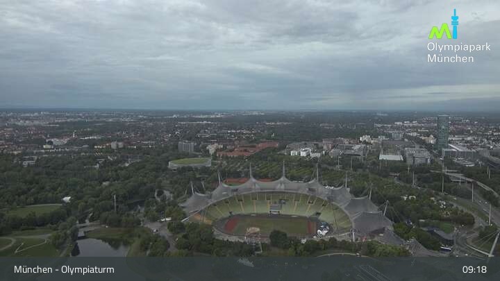 Archiv Foto Webcam München: Blick über den Olympiapark