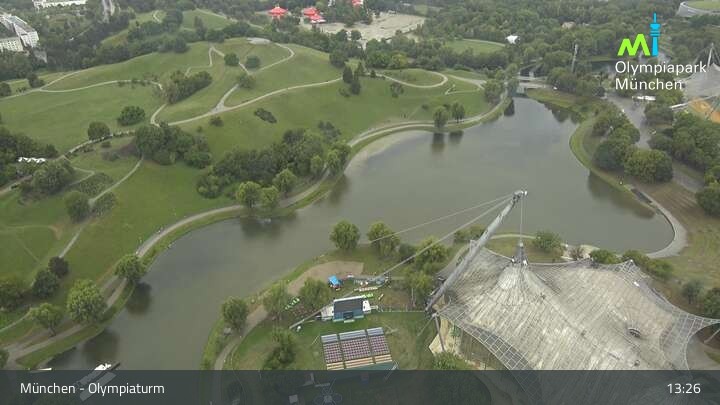 Archiv Foto Webcam München: Blick über den Olympiapark