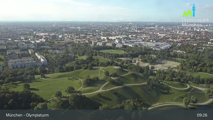 Archived image Webcam View over the Olympic Park Munich
