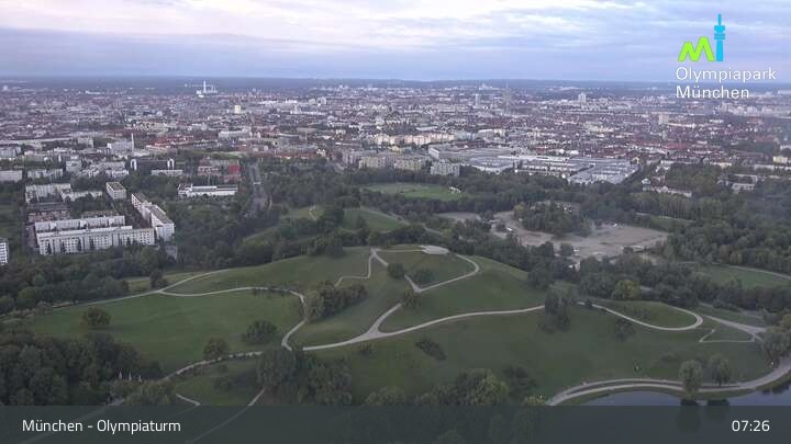Archived image Webcam View over the Olympic Park Munich