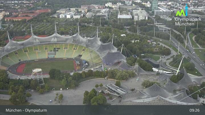 Archived image Webcam View over the Olympic Park Munich