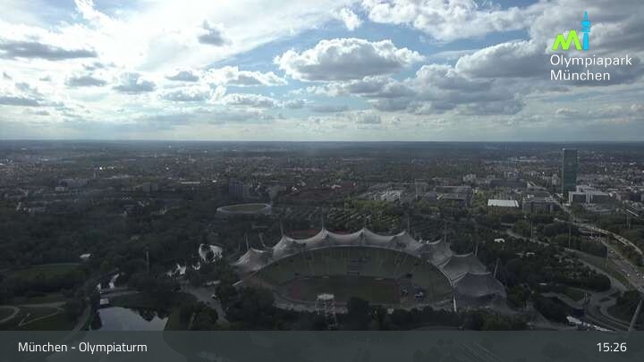 Archived image Webcam View over the Olympic Park Munich
