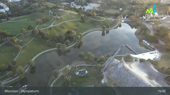 Archiv Foto Webcam München: Blick über den Olympiapark