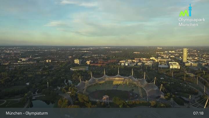 Archiv Foto Webcam München: Blick über den Olympiapark