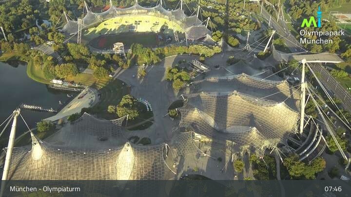 Archiv Foto Webcam München: Blick über den Olympiapark